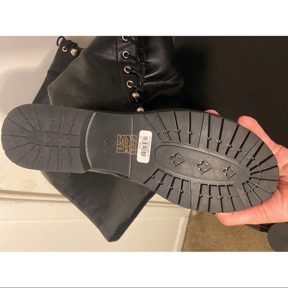 Over the Knee Boots Vegan Leather - W10 - NEW (Not in Stores) - Picture 11 of 15